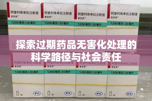 合肥探索过期药品无害化处理的科学路径与社会责任